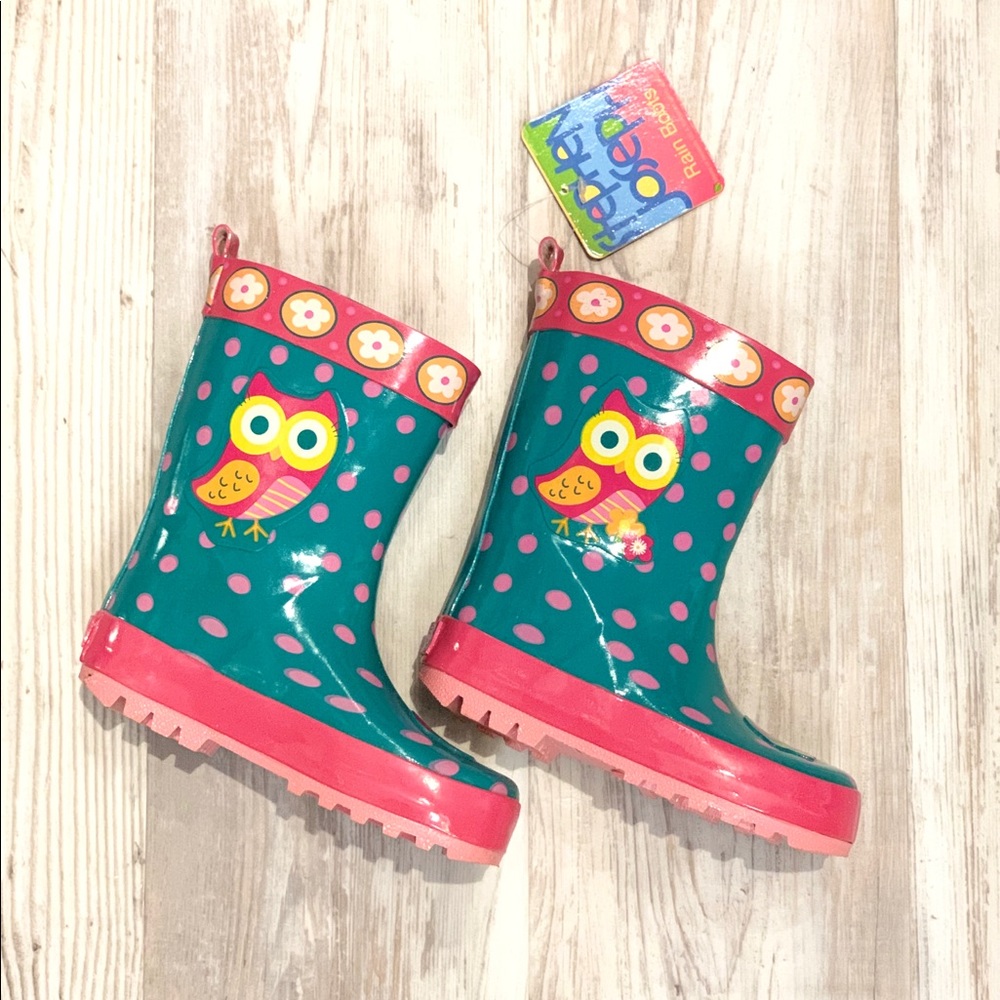 Owl rain boots